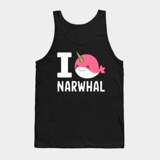 I Love Narwhal Tank Top